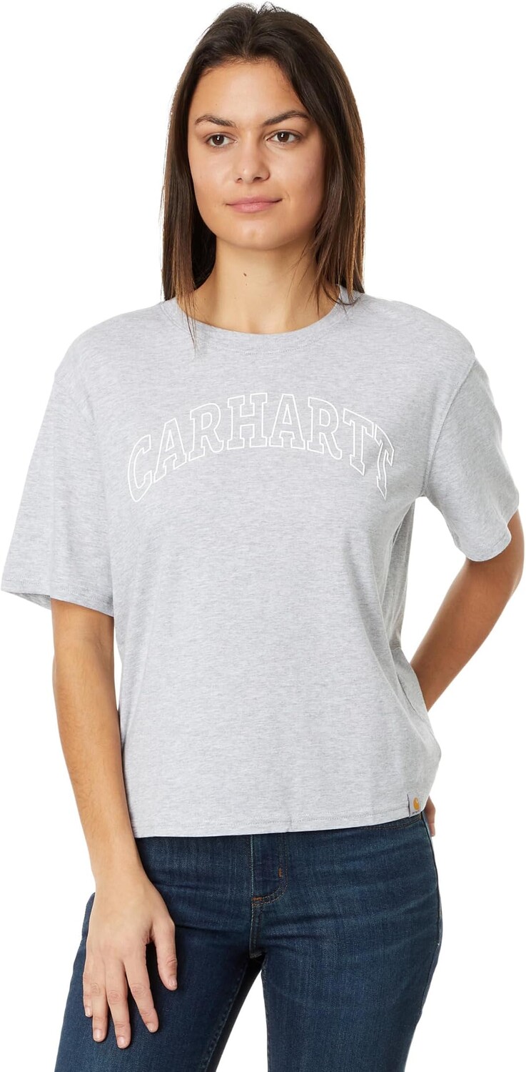 

Футболка Carhartt Loose Fit Lightweight Short Sleeve Carhartt Graphic T-Shirt, цвет Heather Grey