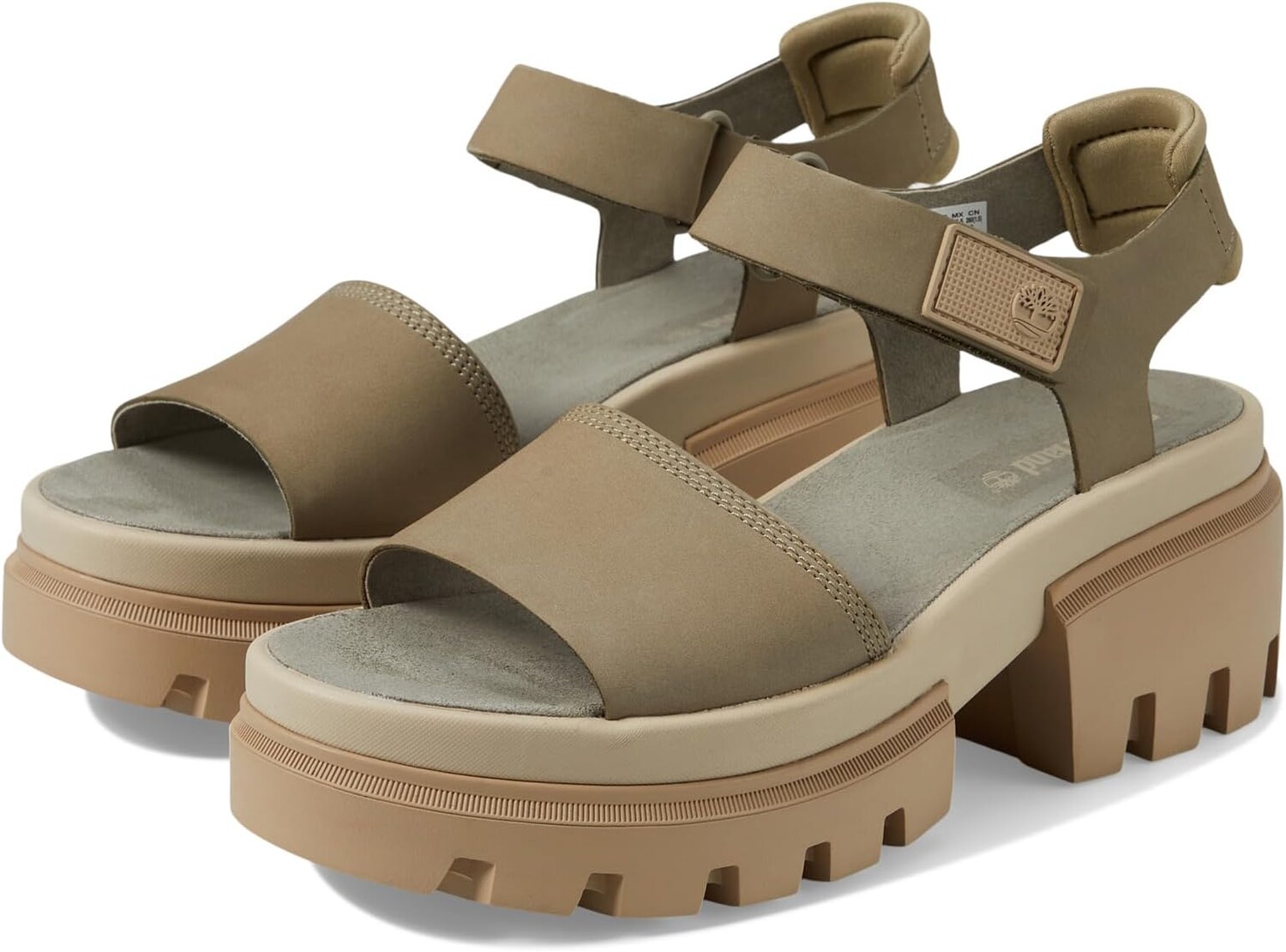 

Сандалии Timberland Everleigh 2 Strap Sandals, цвет Light Taupe Nubuck