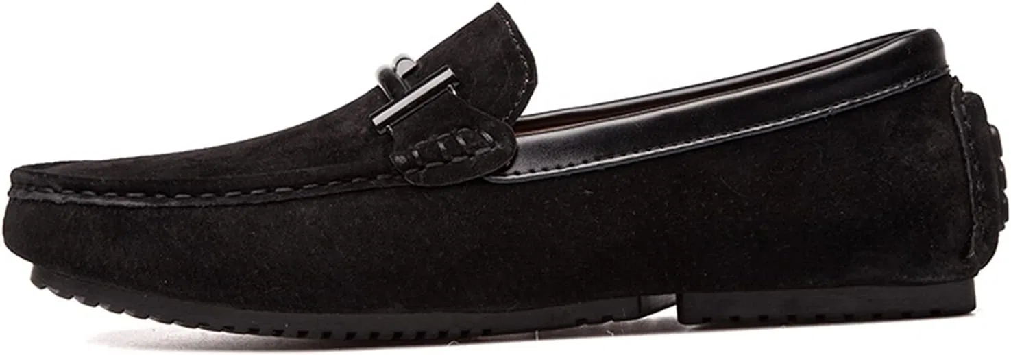 Мокасины мужские из замши, Loafers & Slip-Ons, Black LITNERMIA — фото 2