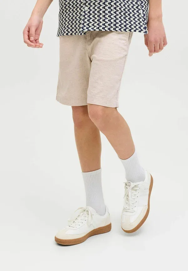 Шорты детские свободного кроя Jack & Jones Junior, лунный свет — фото 4