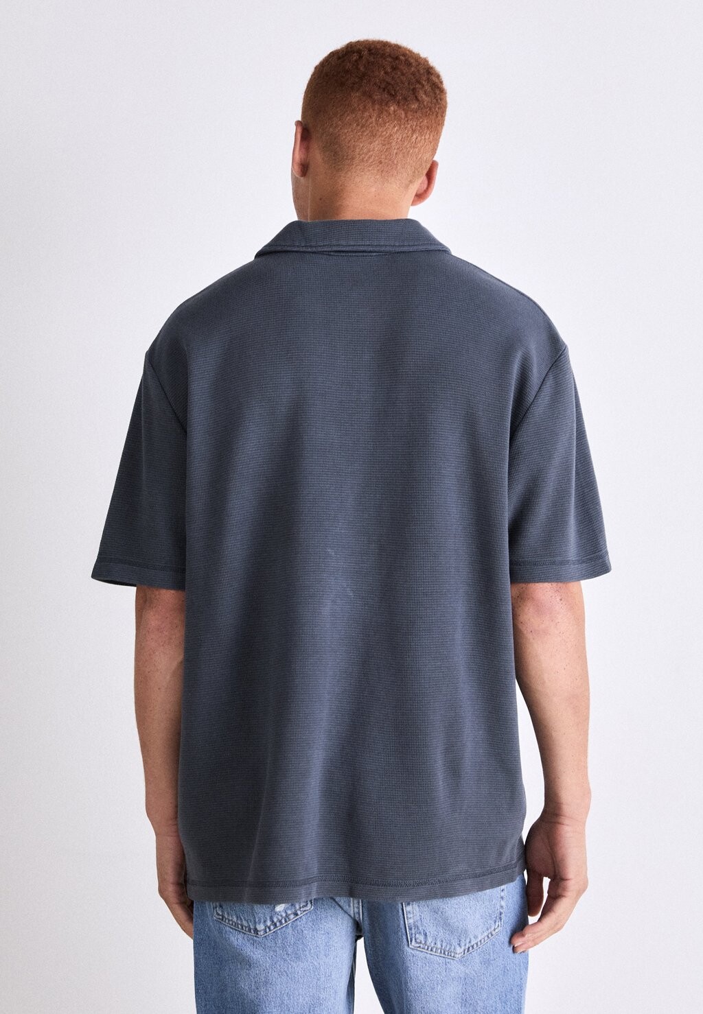 

Рубашка поло WASHED LABEL WAFFLE RUGBY Calvin Klein Jeans, темно-серый