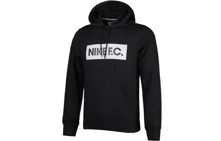 Nike Толстовка мужская черная с капюшоном утепленная