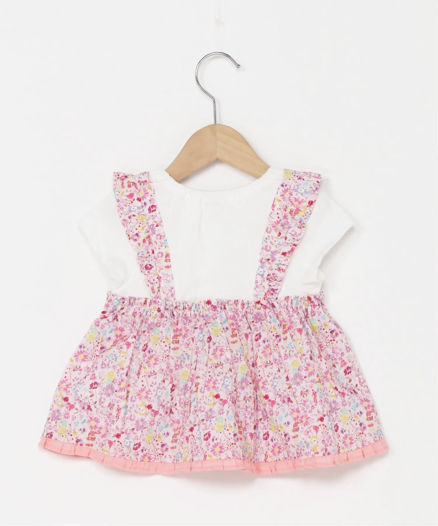 Детская коллекция ANPANMAN / (K) Туника для стыковки с цветочным принтом Anpanman Kids Collection, pink — фото 2