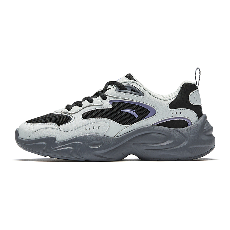 

Женские низкие массивные кроссовки Xingyun с амортизацией, износостойкостью и противоскользящим покрытием Anta, светлый серый