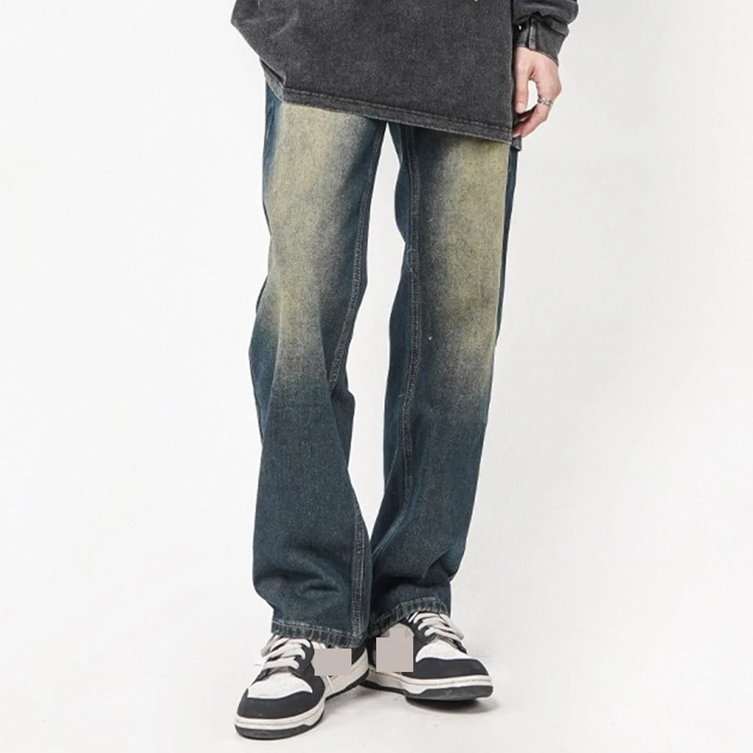 Джинсы свободные Baggy Loose Jeans, синие — фото 2
