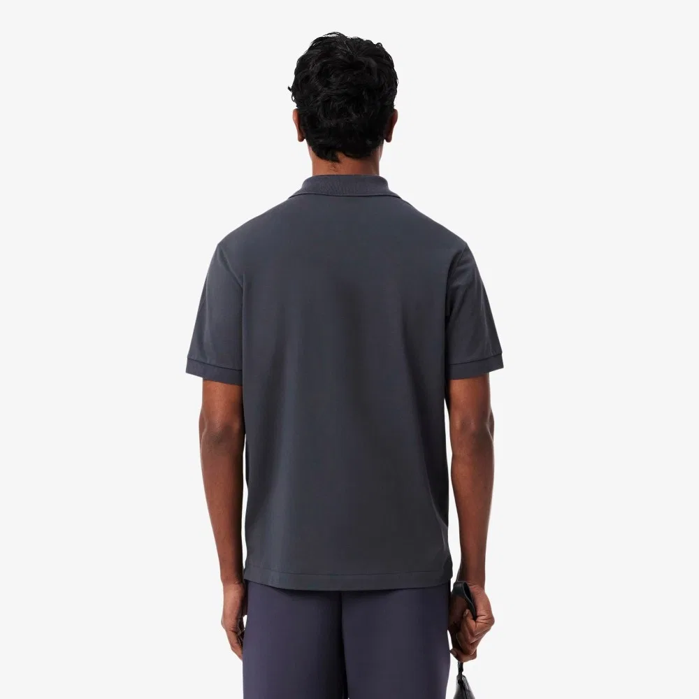 Футболка-поло Lacoste Classic Fit мужская, с коротким рукавом, темно-серый — фото 3