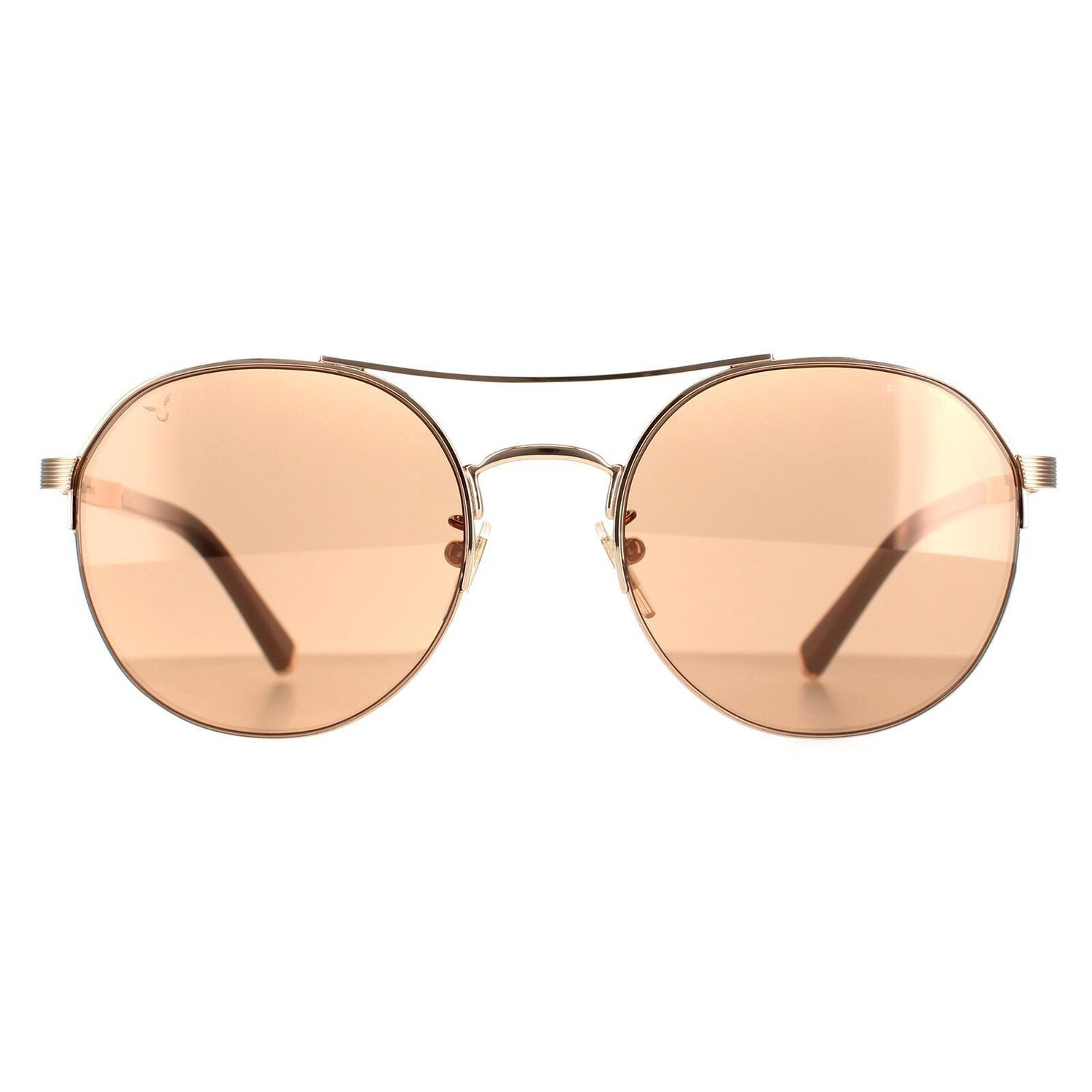 

Aviator Shiny Copper Gold Brown Зеркальная медь SPLA24 Lewis 03 Police, золото