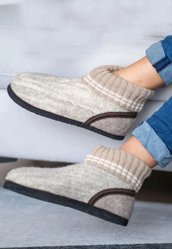 Тапочки Warmfutter oetz slippers Beck, бежевый