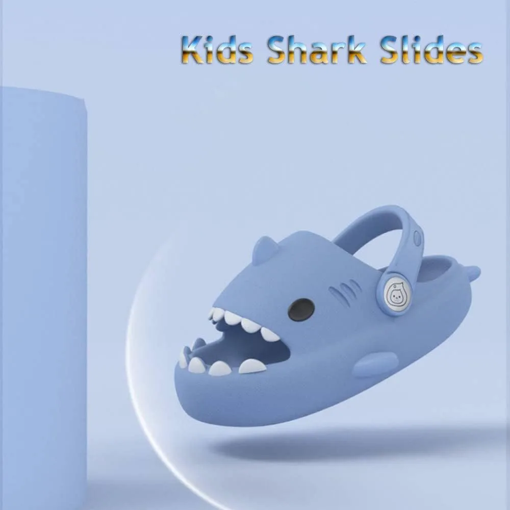 

Тапочки для детей Zureto Shark, Тапочки для детей Cloudy Shark, Милые мультяшные детские тапочки Акула, темно-зеленый