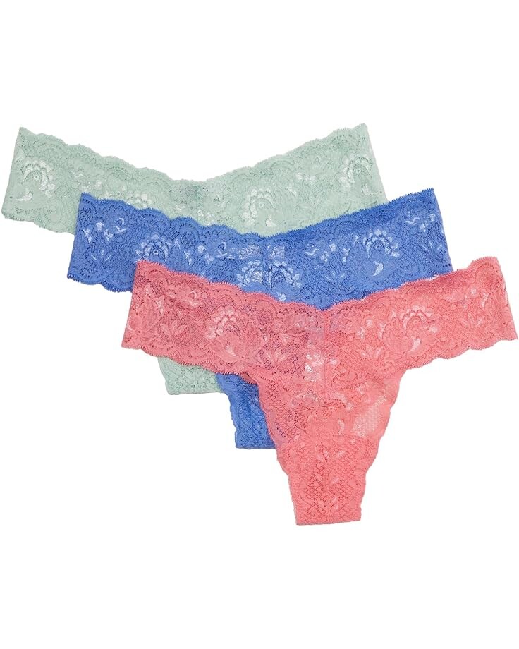

Стринги Cosabella Never Say Never 3 Pack Lowrider Thong, цвет Ven Dusk Verde Umb Portf Bl