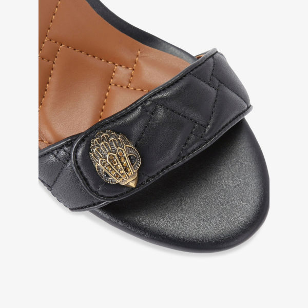 Босоножки Kurt Geiger London Langley 75 с цветными блоками, черный — фото 4