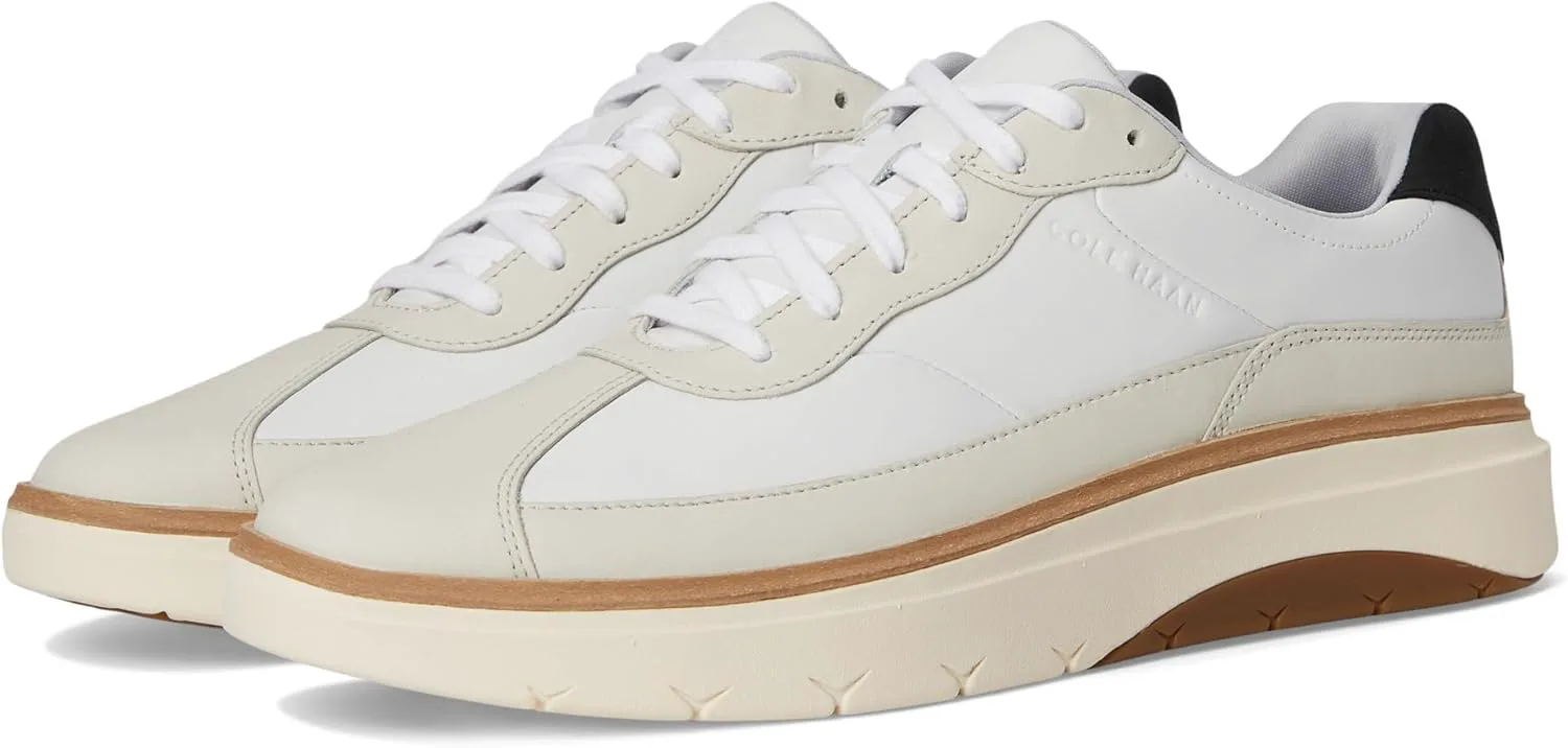

Мужские кроссовки Cole Haan Grandpro Featherarc с зауженным носком, белый/черный/слоновая кость
