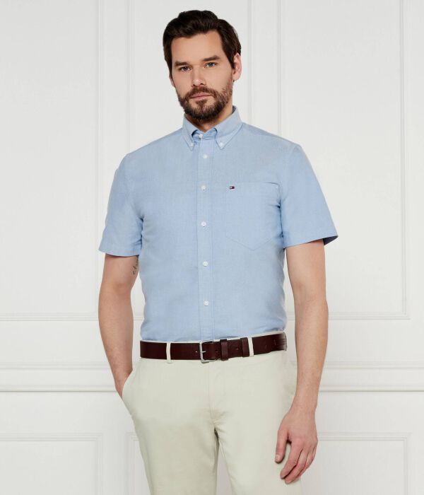 Рубашка оксфорд из коллекции Heritage Regular fit Tommy Hilfiger, синий — фото 3