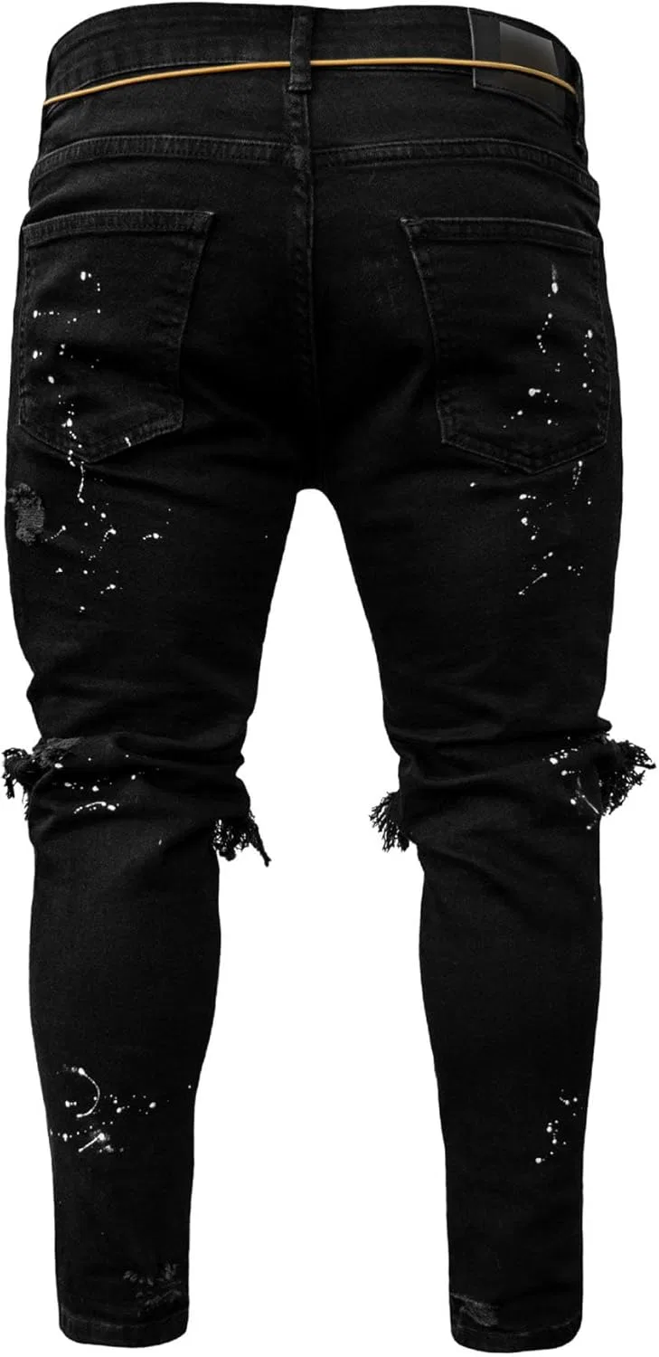 Джинсы ковбойские Slim Fit, черный — фото 3