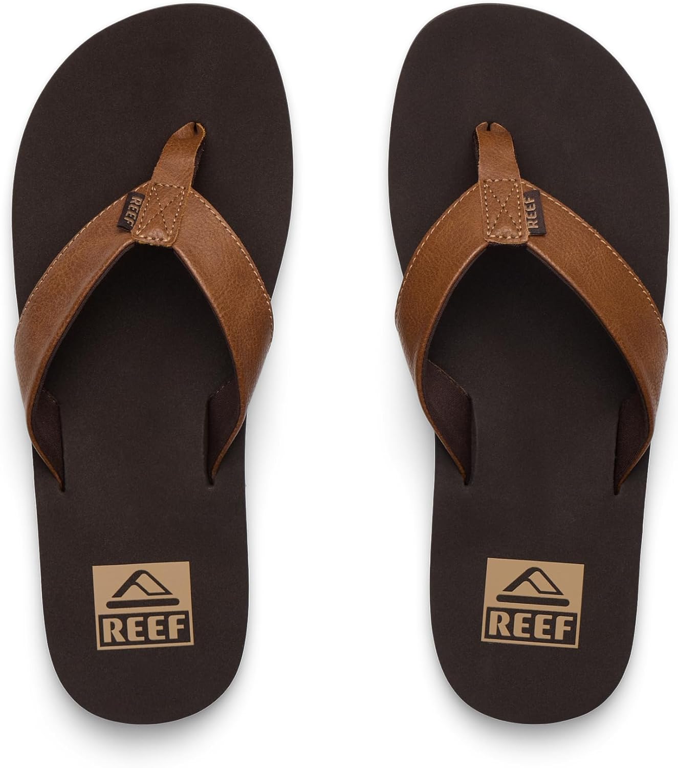 Шлепанцы REEF mens Twinpin, коричневый — фото 4