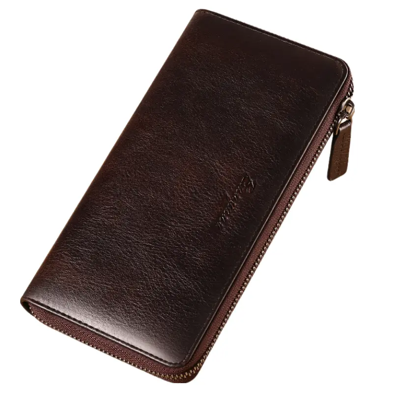 

Banyanu Кожаный бумажник для карт мужской, Coffee (Top Grain Cow Leather) Anti-Skimming