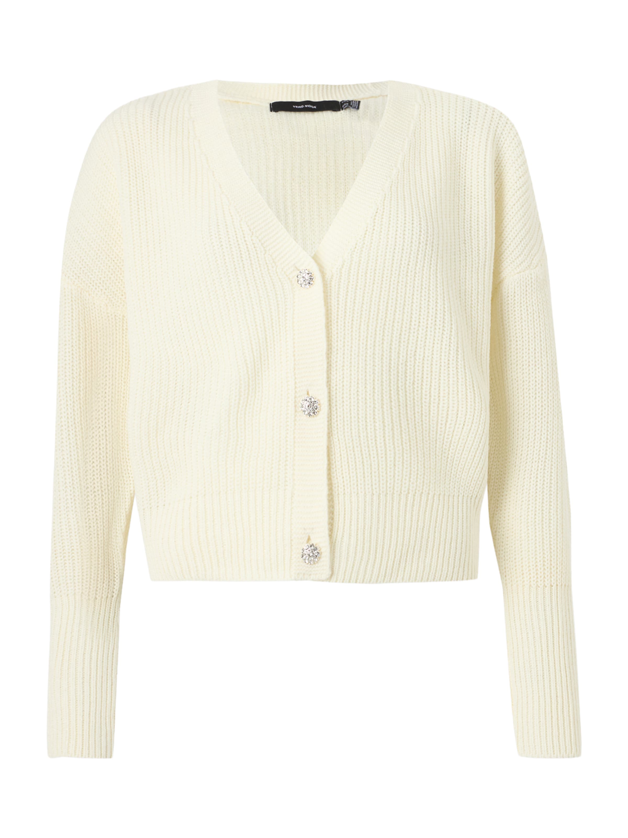 

VERO MODA Кардиган 'VMLealight' из шерсти белого цвета
