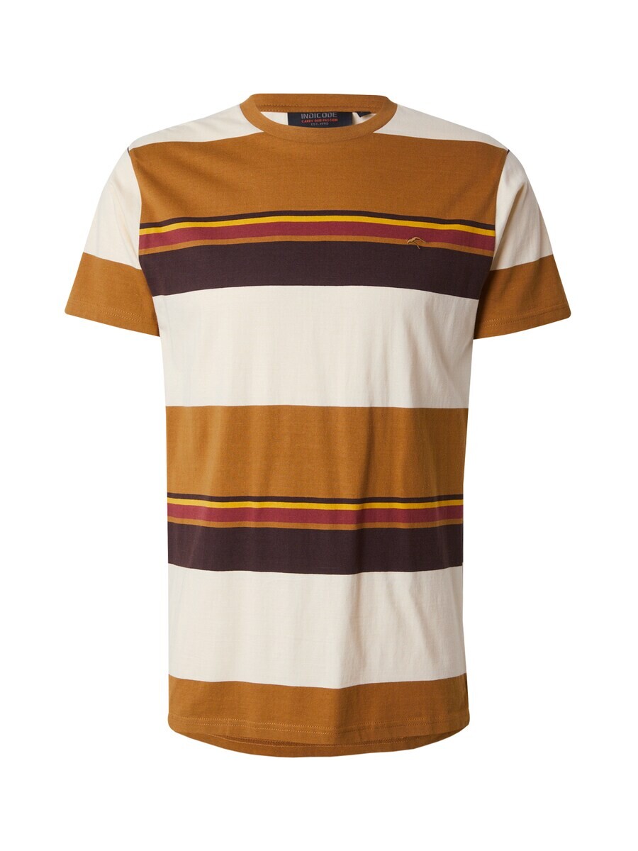 

Классическая футболка INDICODE JEANS Shirt Mencho, цвет pueblo/dark brown