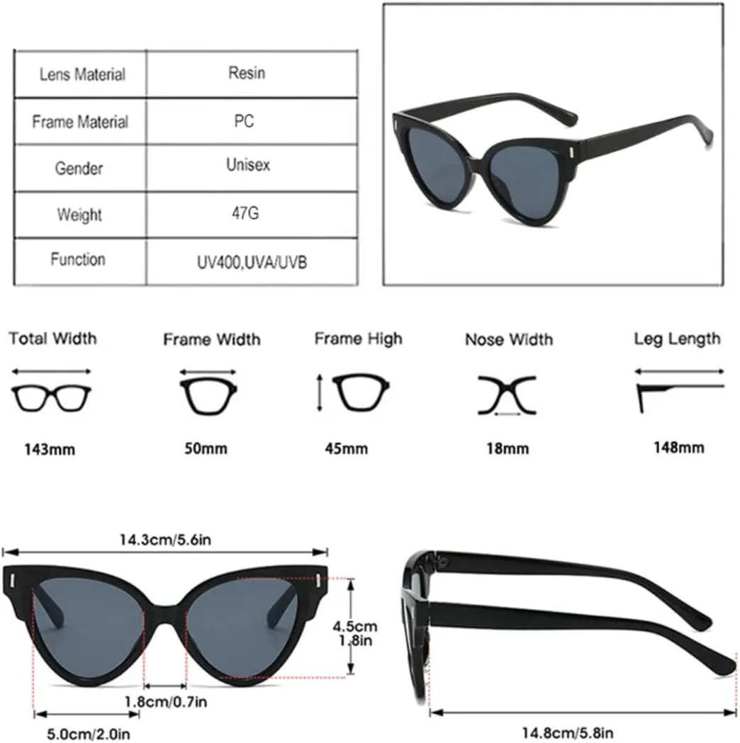 

Модные солнцезащитные очки «кошачий глаз» с заклепками для женщин, модный узор, желтый леопардовый градиент, защита от УФ-излучения UV400 SZVVBKK, Black Leopard