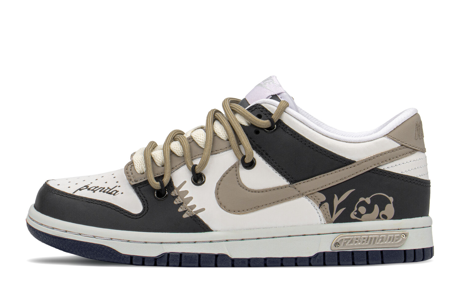 

Кроссовки Nike Dunk Skateboard Shoes Women's Low-Top Black/Gray/Beige