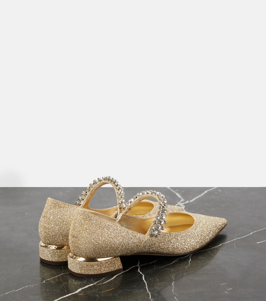 Туфли Мэри Джейн с блестками Bing Jimmy Choo, золотой — фото 2