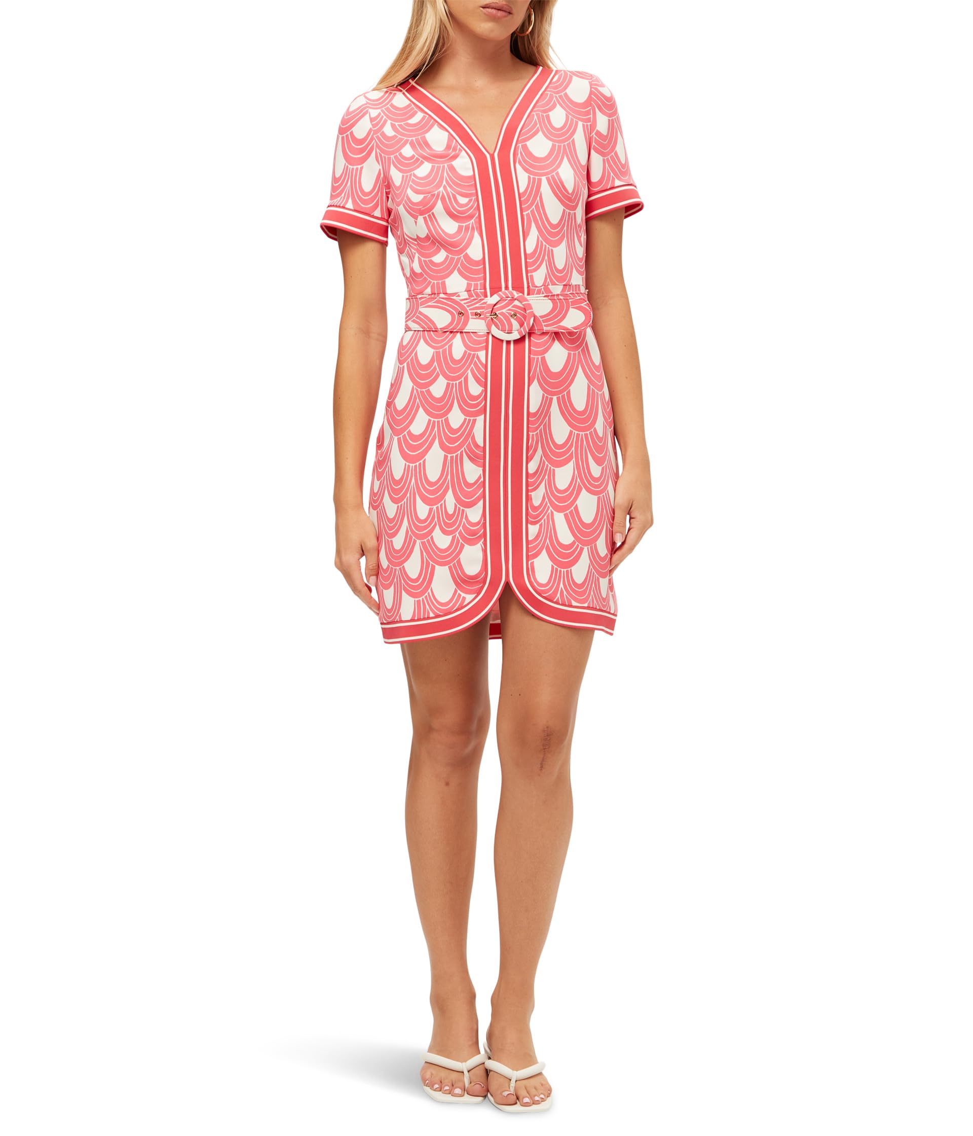 

Платье Trina Turk Motion Dress, Coral Crush/Whitewash