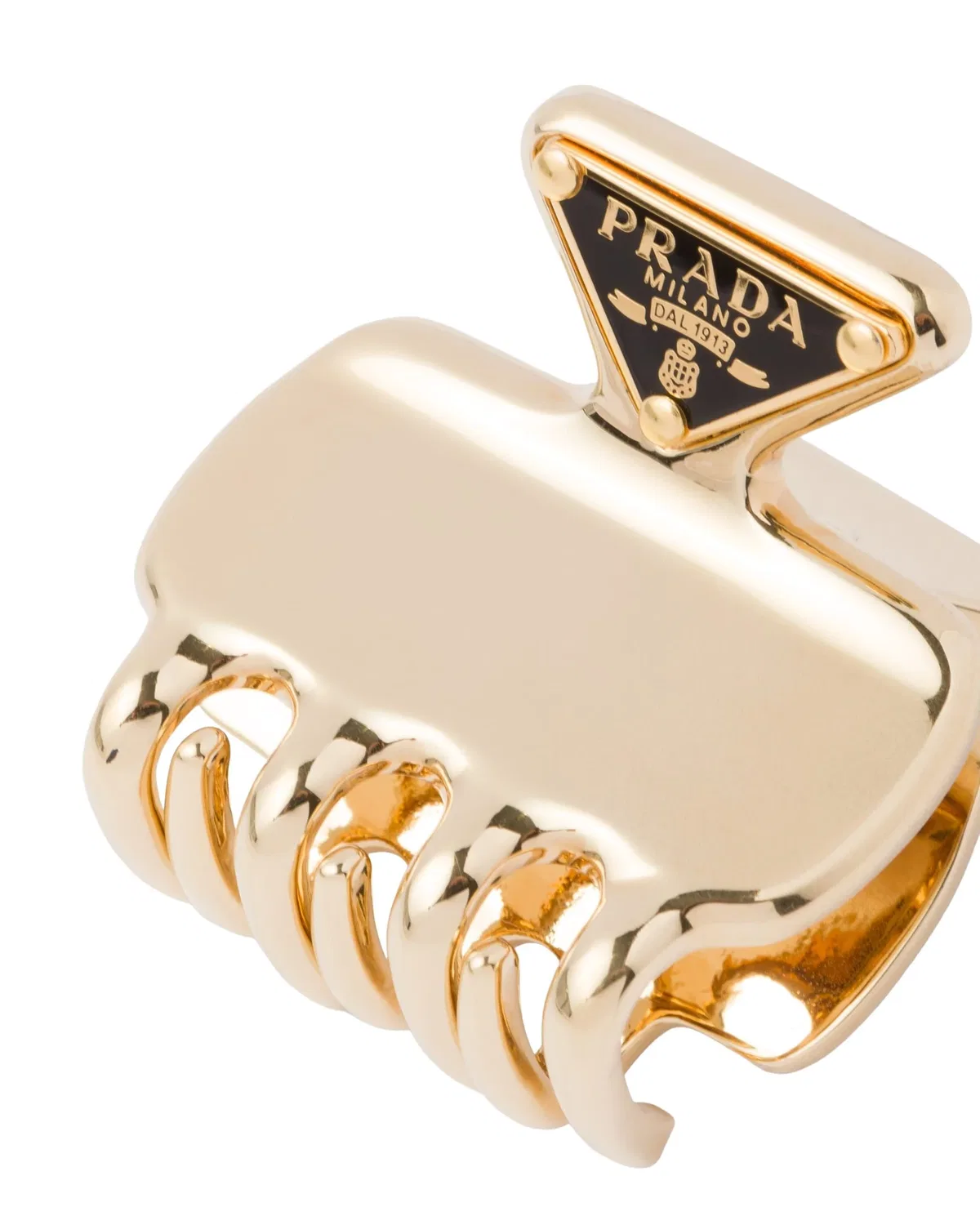 Металлическая заколка для волос PRADA FW25 «Золотой» 1IF087-2BA6-F0056 — фото 2