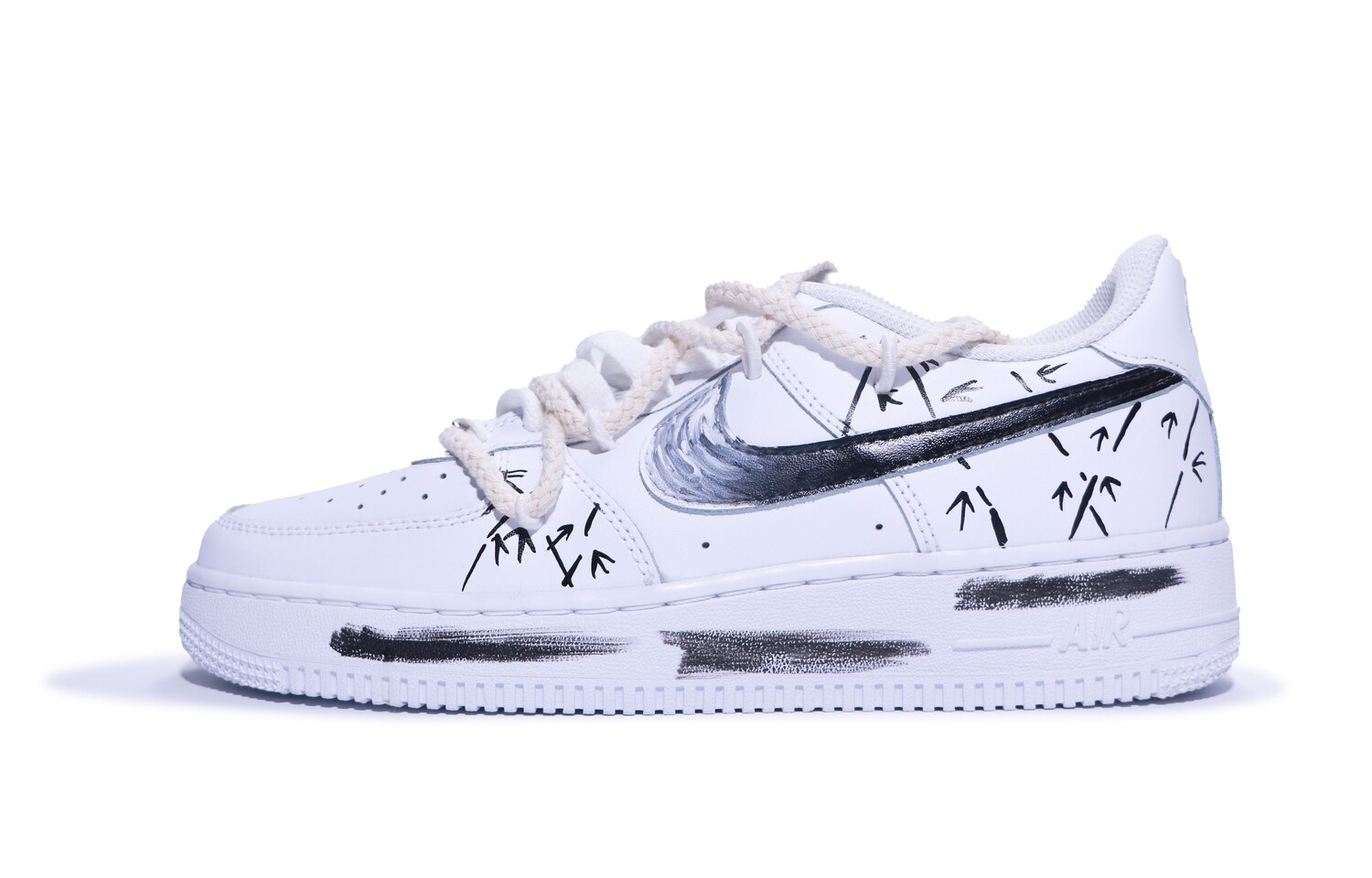 

Кроссовки Nike Air Force 1 Skateboard Shoes Men Low-Top Black White, Черный, Кроссовки Nike Air Force 1 Skateboard Shoes Men Low-Top Black White
