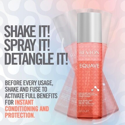 Revlon Professional Equave Curls Definition двухфазный кондиционер для распутывания вьющихся волос 200 мл — фото 3