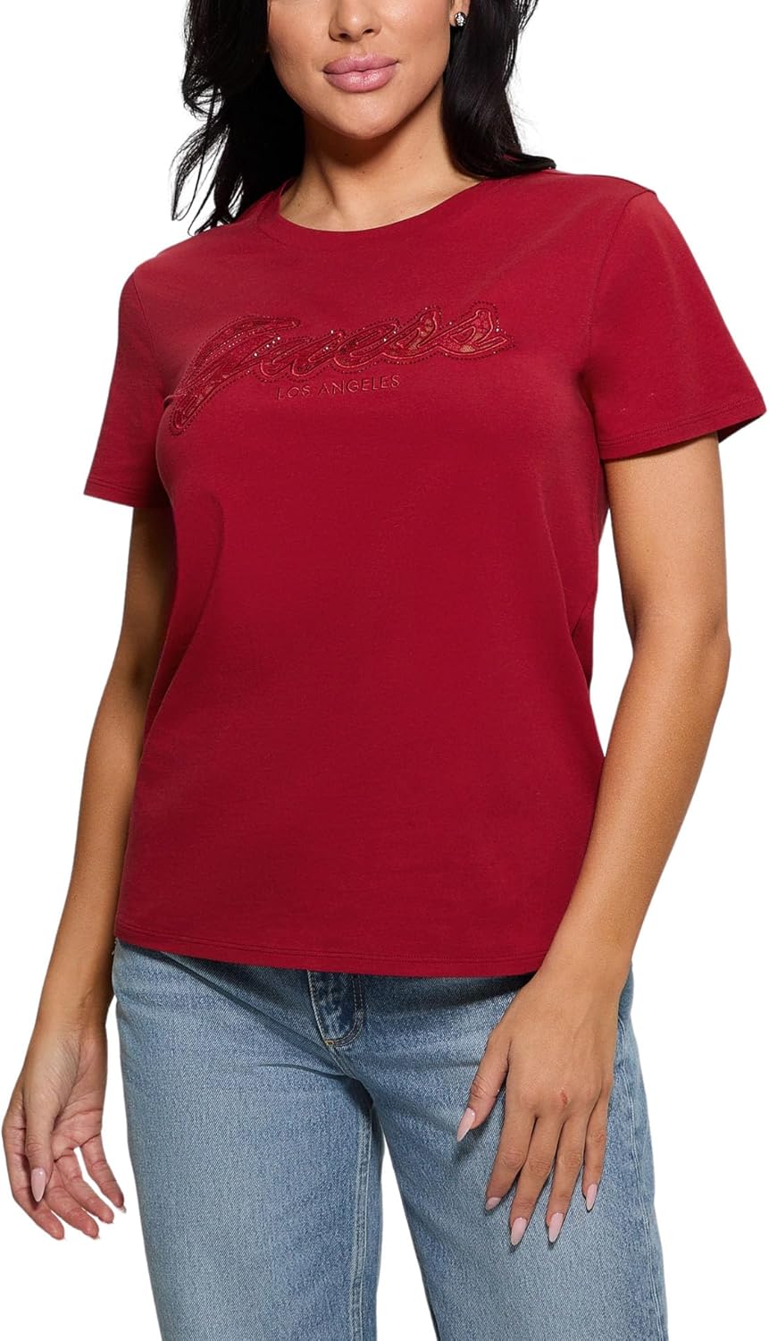 

Футболка Guess Womens Eco Short Sleeve Cherry Bomb R5, Siren Red, Красный, Футболка Guess Womens Eco Short Sleeve Cherry Bomb R5, Siren Red