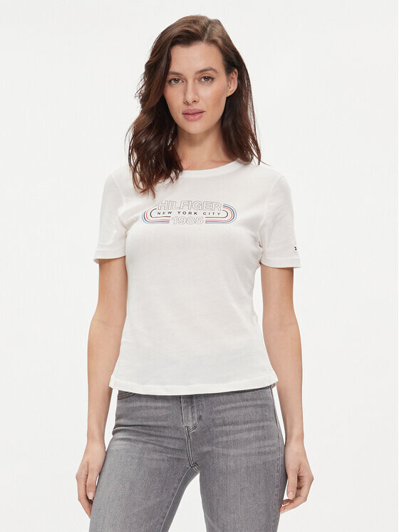 

Футболка Tommy Hilfiger, экрю