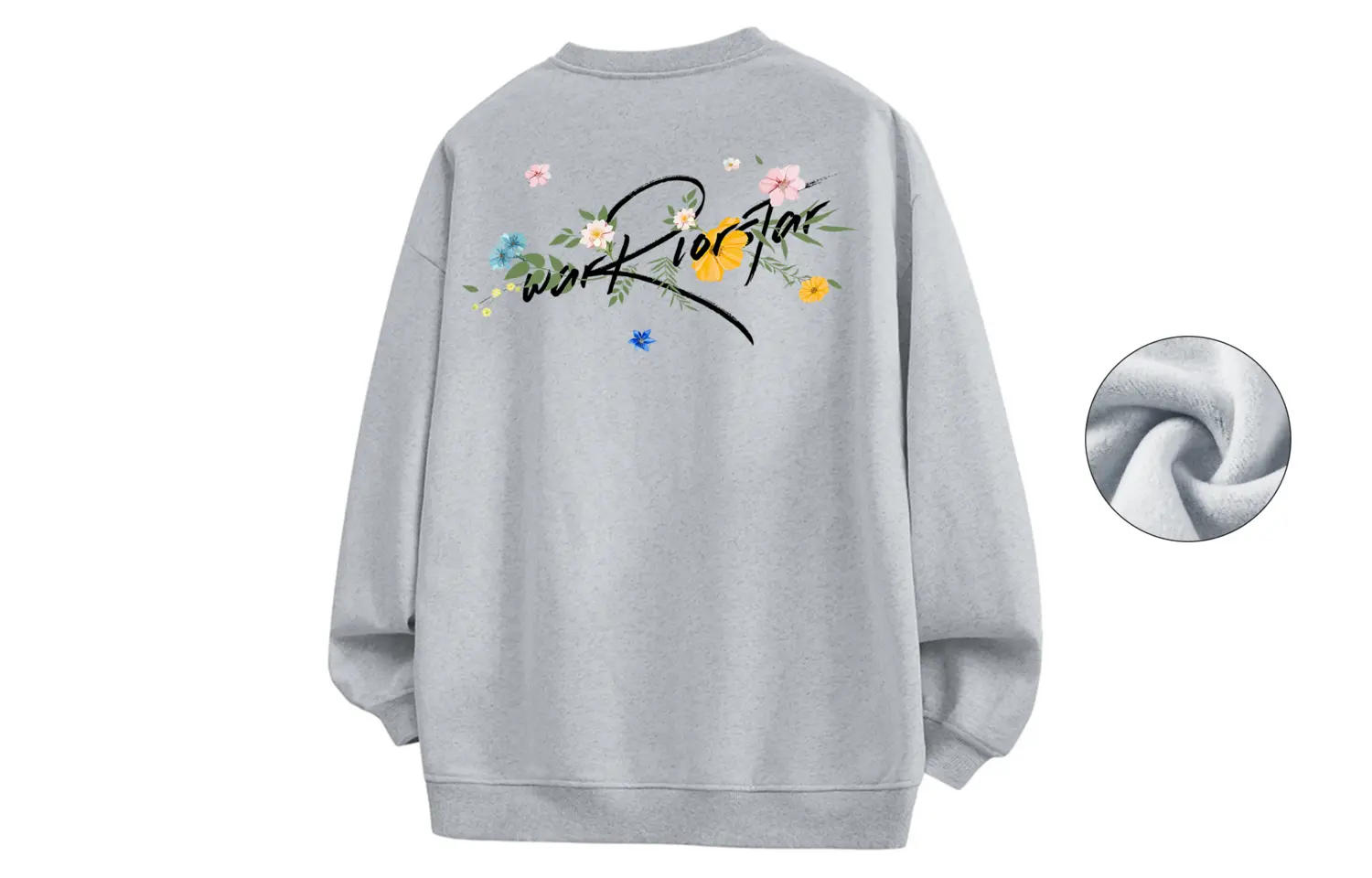 

Свитшот Huichao Riding The Wind Collection Unisex WARRIOR, светло-heather серый (fleece-lined)