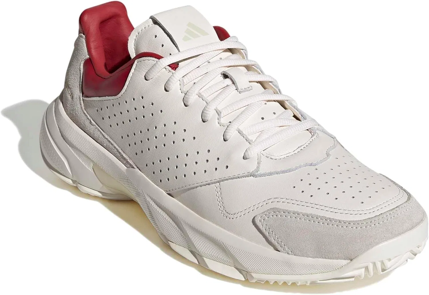 Кроссовки теннисные adidas Courtjam Control 3 Premium, Chalk White/Team Victory Red — фото 4