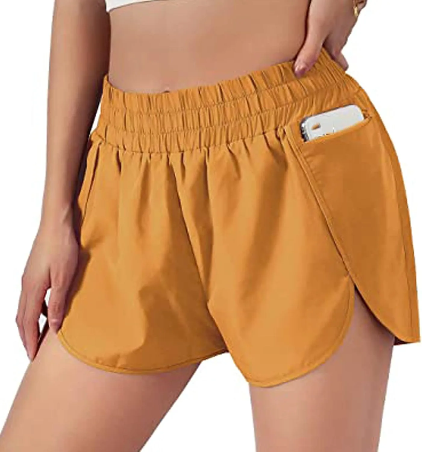 

Женские спортивные шорты High Waisted с карманами NATHGAM