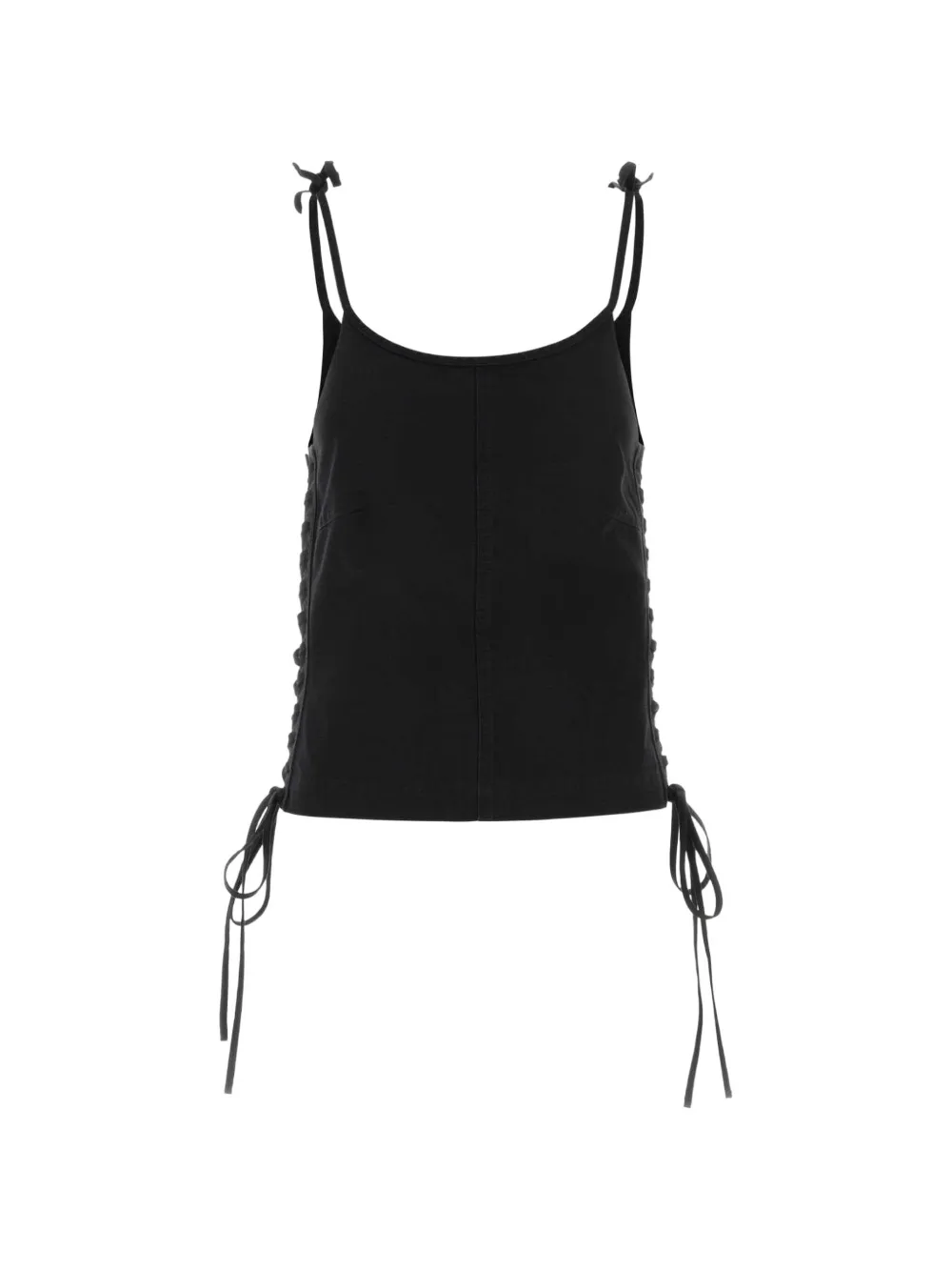Топ с завязками Balenciaga, черный
