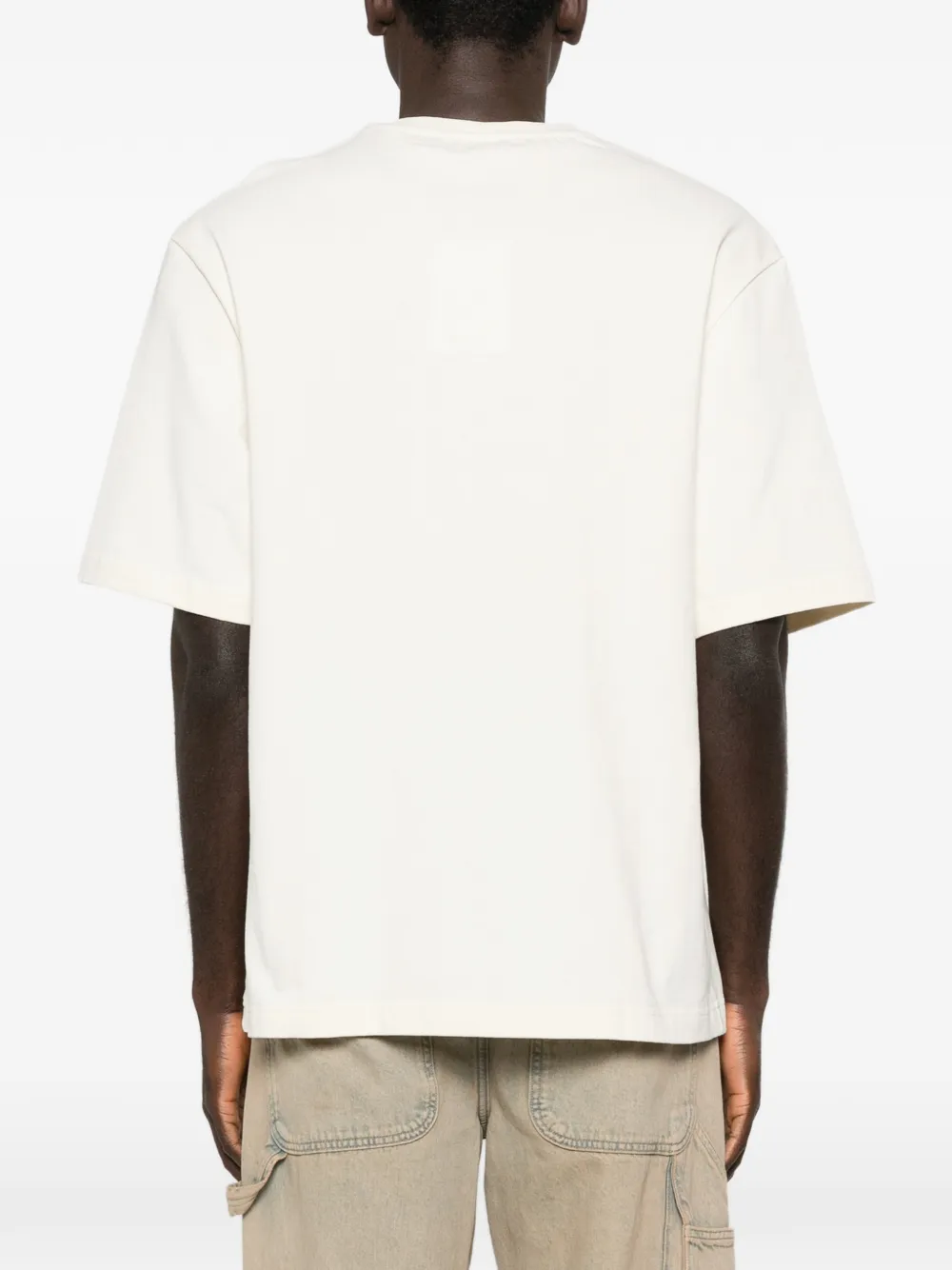 Футболка с вышивкой в виде лопаты Jacquemus, бежевый — фото 4