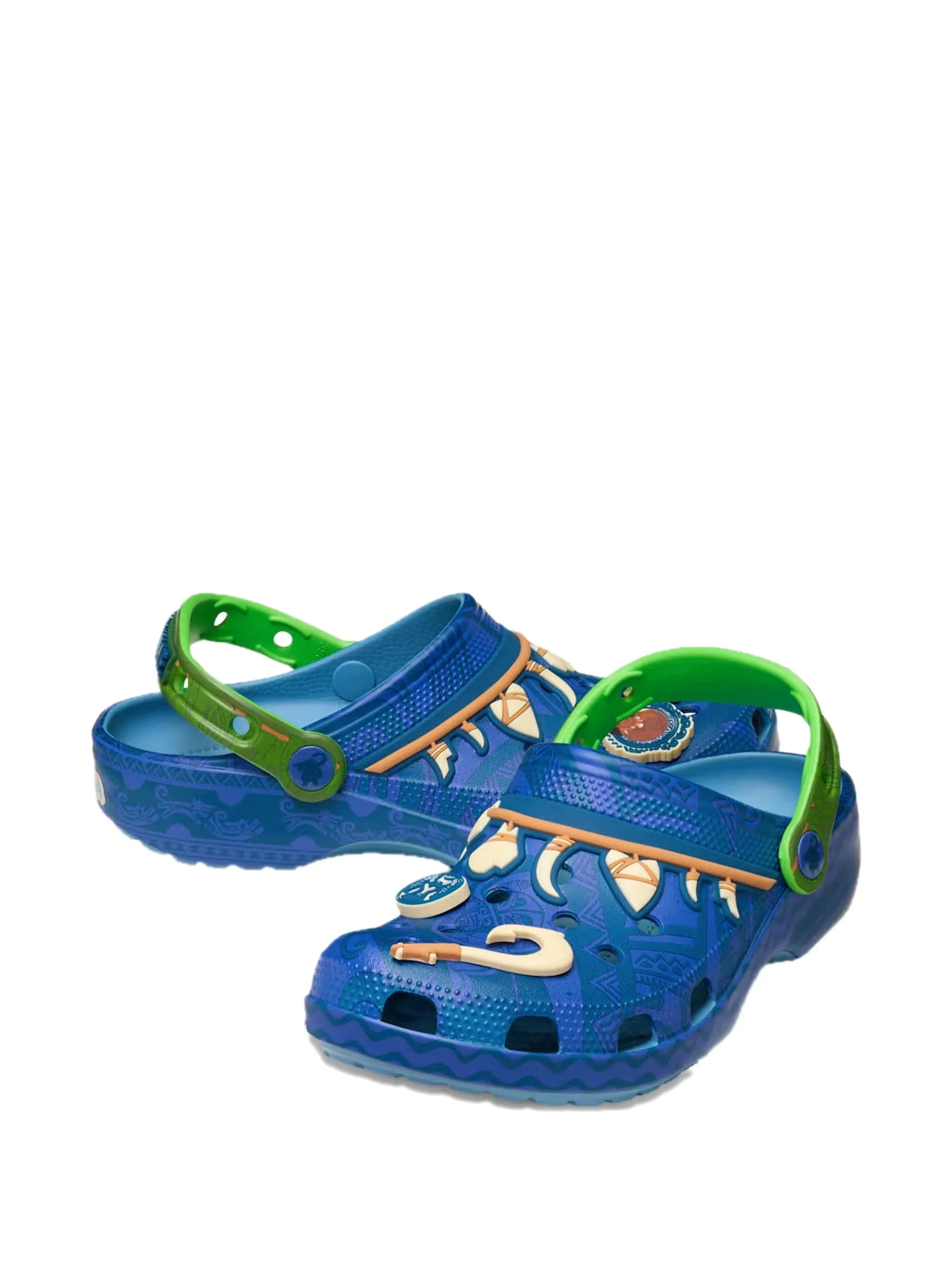 Клоги Moana Classic из коллаборации с Disney Crocs, синий — фото 2