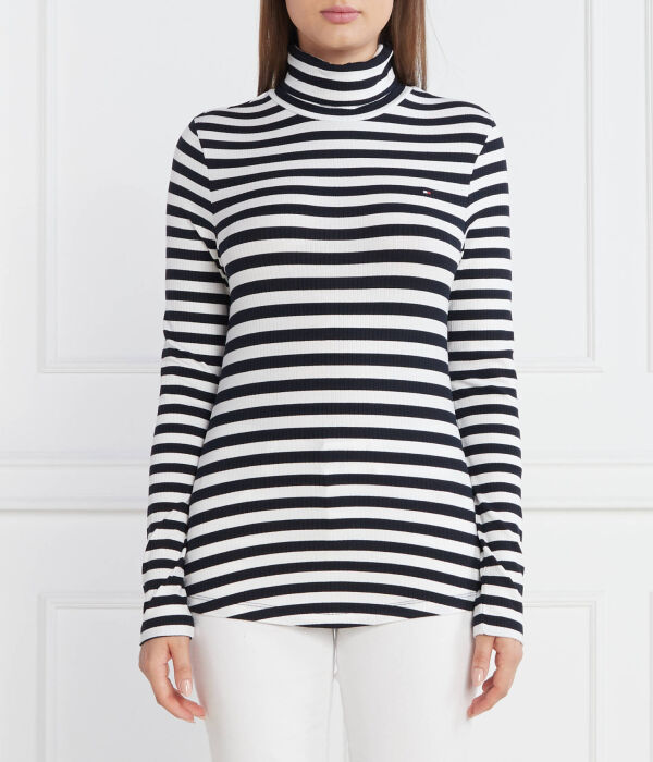 

Водолазка женская Tommy Hilfiger в полоску, белый/черный