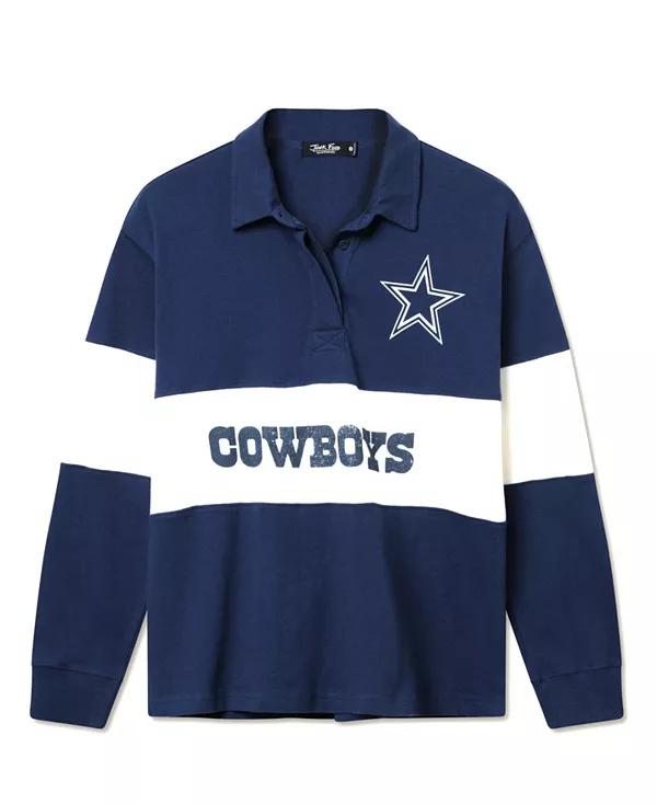 

Женский свитер с длинным рукавом в стиле НФЛ «Даллас Ковбойз» Junk Food Clothing, синий