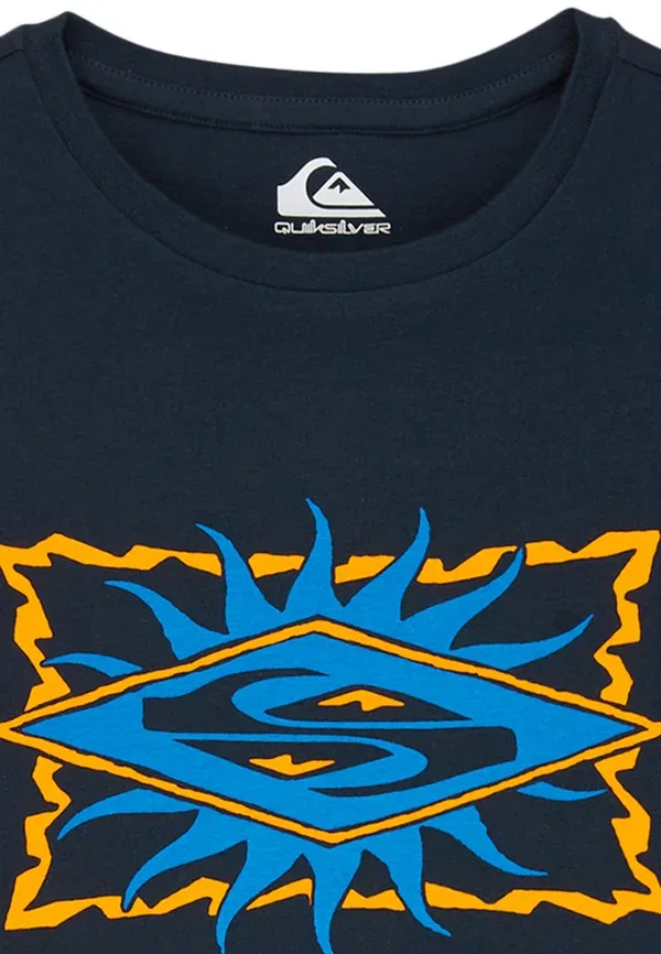 Футболка с принтом Starfish stamp (blc0) Quiksilver, темно-синий — фото 3