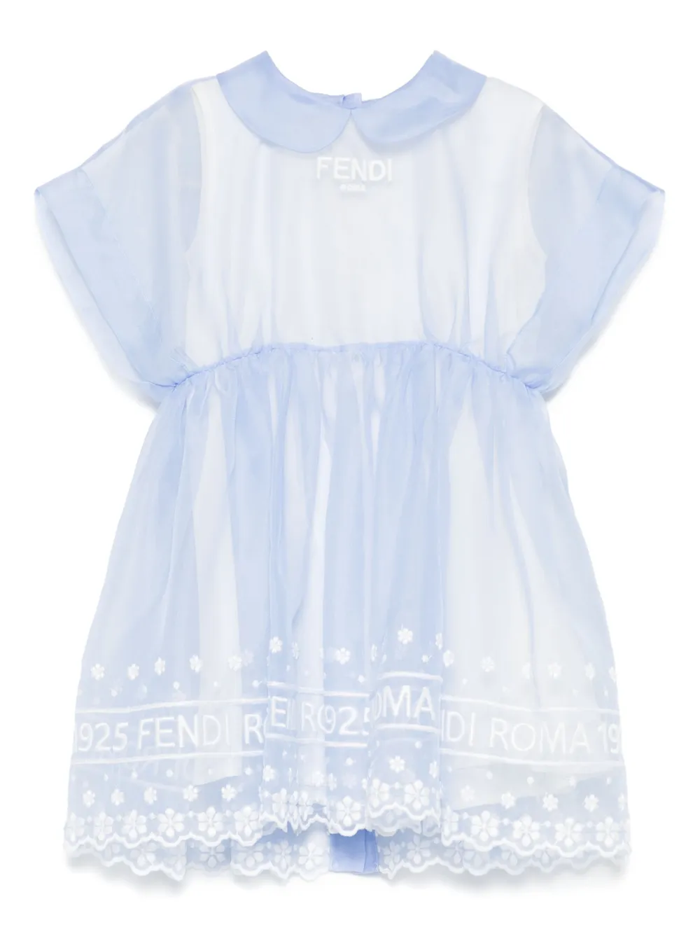

Шелковое платье FENDI KIDS, синий