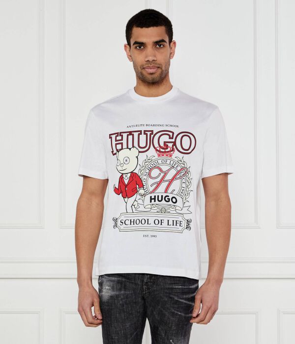 

Футболка дапорони Loose fit Hugo, белый