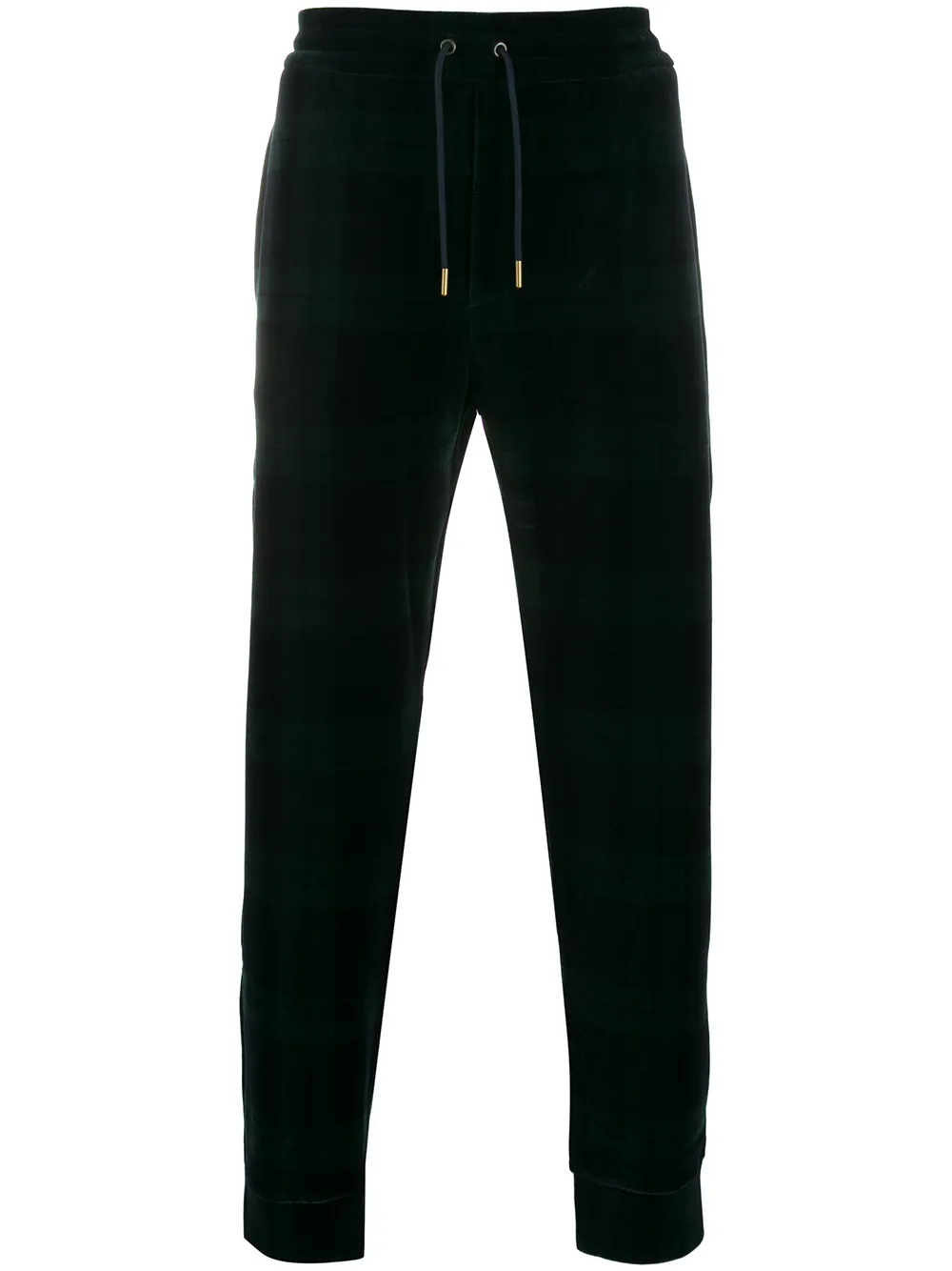 

Джоггеры в клетку тартан Ralph Lauren Purple Label, зеленый