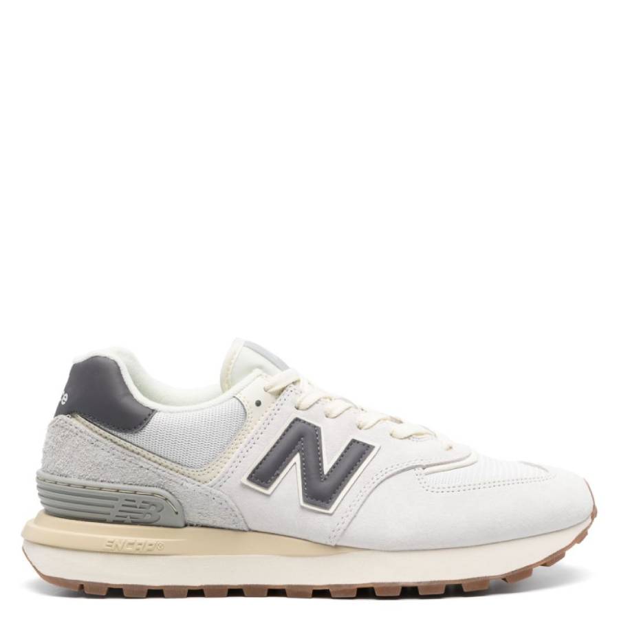 

New Balance Кроссовки из замши и сетки 574, белый