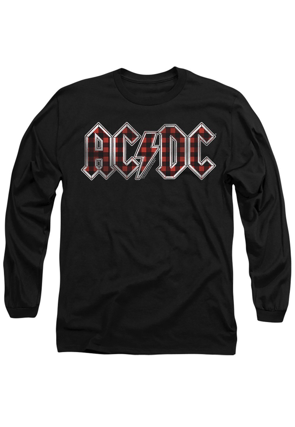 

Топ с длинными рукавами AC/DC PLAID LOGO Cotton Soul, черный