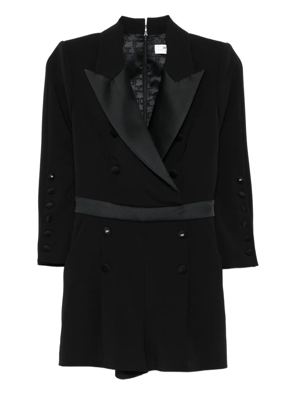 

Двубортный комбинезон Elisabetta Franchi, черный