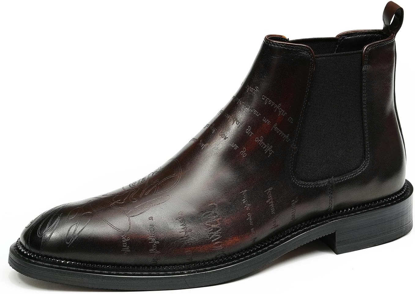 

Мужские ботинки челси Santimon, классические, повседневные, ботильоны из натуральной кожи, модные ботинки в стиле вестерн, для смокинга, свадьбы, торжественных мероприятий, бизнеса, ботинки чукка для мужчин, Coffee