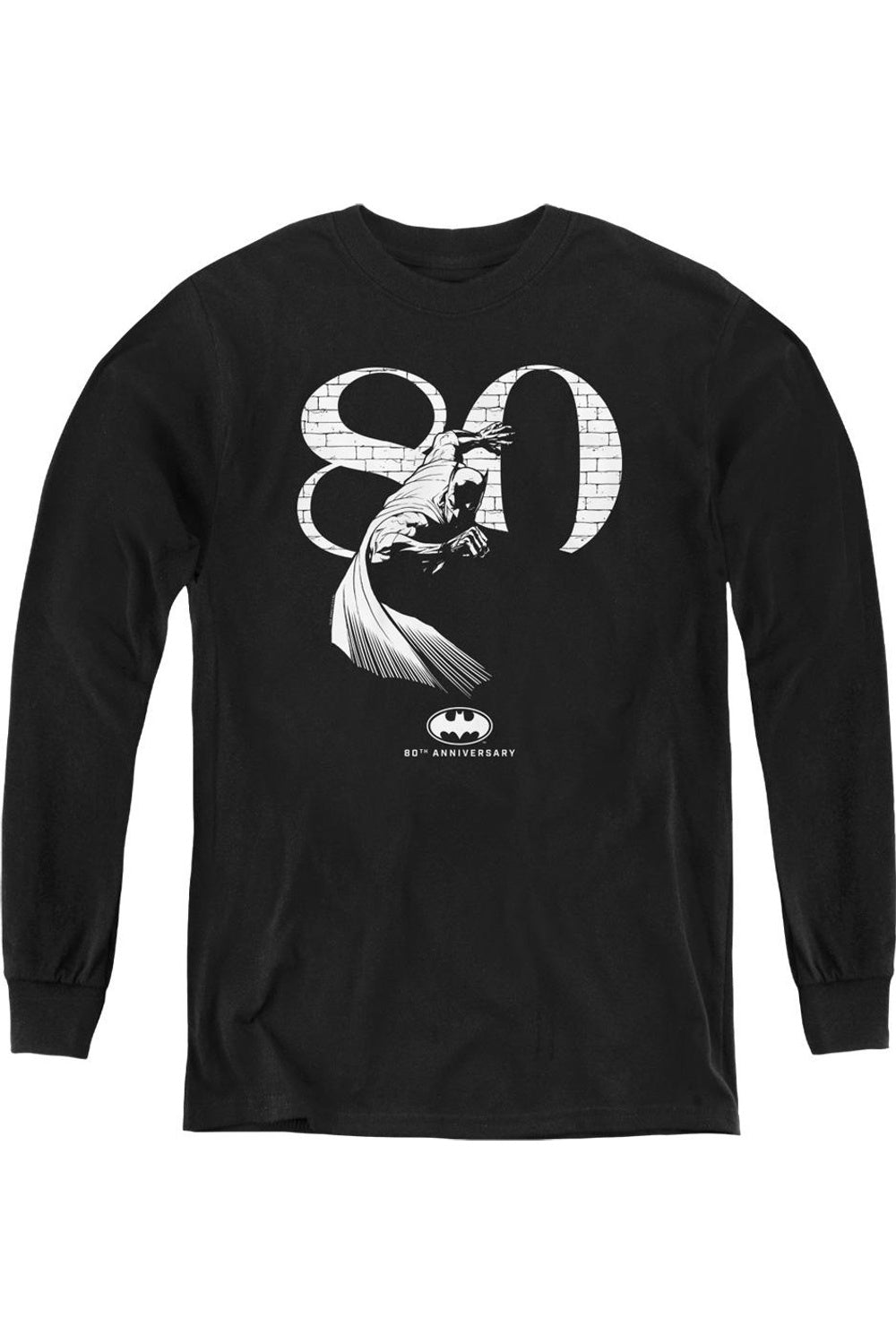 

Батмен 80 Детская толстовка с длинным рукавом Gildan, черный