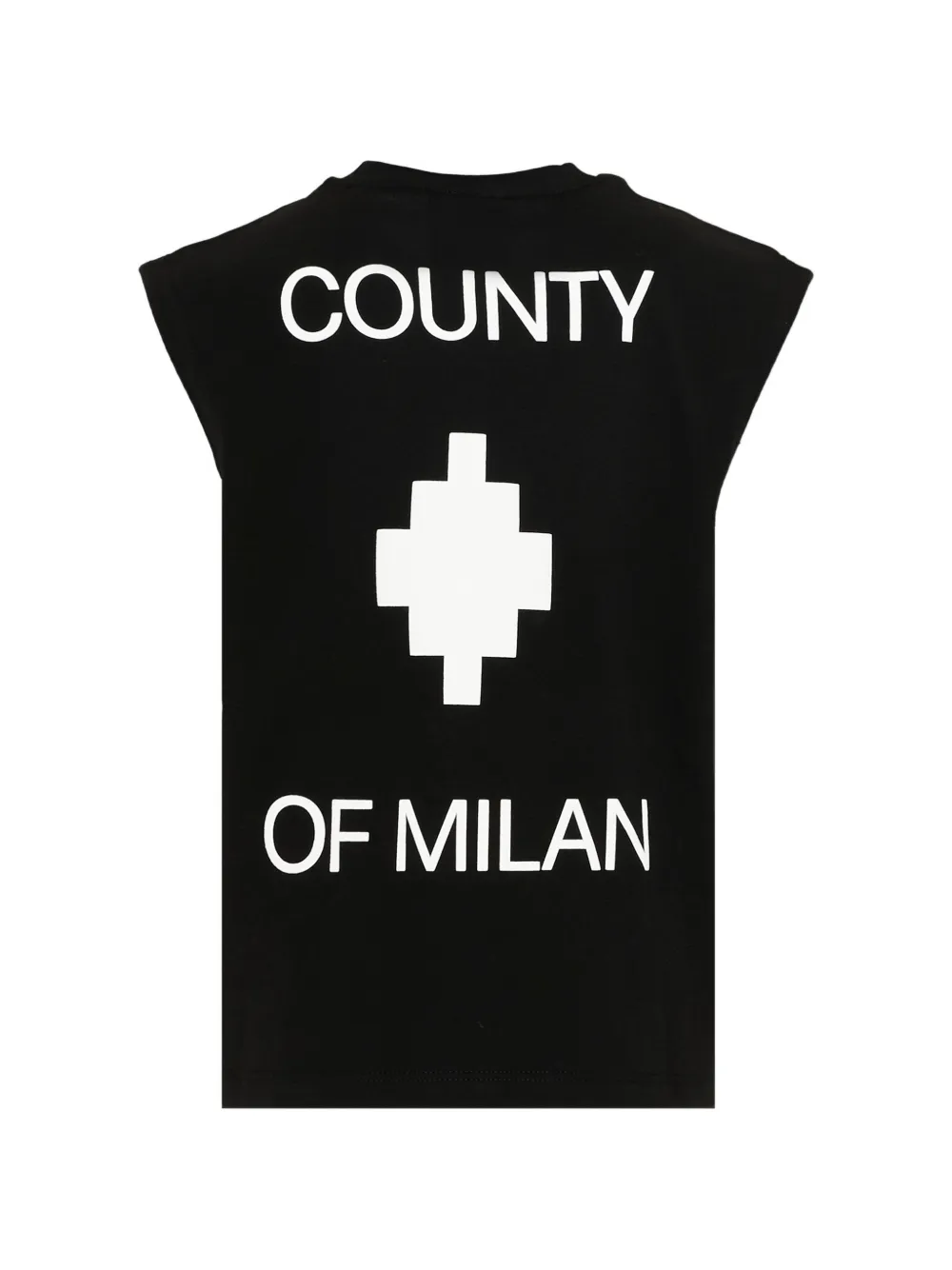Хлопковая футболка без рукавов County Of Milan, черный — фото 2
