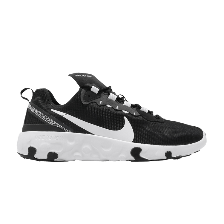 

Кроссовки Nike Renew Element 55 GS 'Black White', черный
